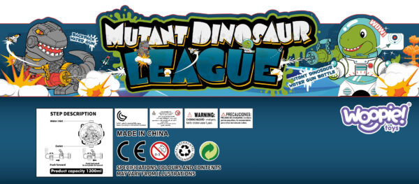 WOOPIE Pistolet na Wodę z Plecakiem Dino - 006