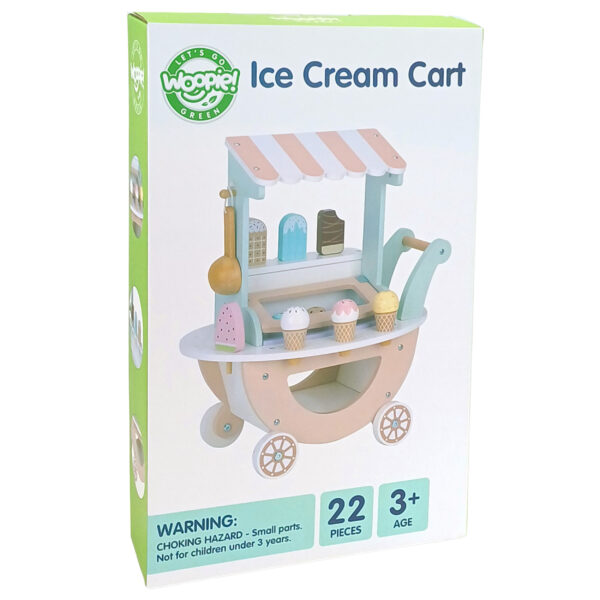 WOOPIE GREEN Lodziarnia XXL Sklepik Pastelowy Wózek z Lodami - 014