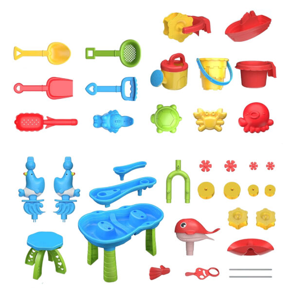 WOOPIE Stolik Wodny XL Zabawa Wodą i Piaskiem 37 el. - 004