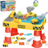 WOOPIE Stolik Wodny 2w1 Piaskownica Plac Budowy + 4 Autka 12el. - 001