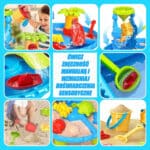 WOOPIE Stolik Wodny 2w1 Piaskownica z Krzesełkiem Aquapark z Delfinem - 003