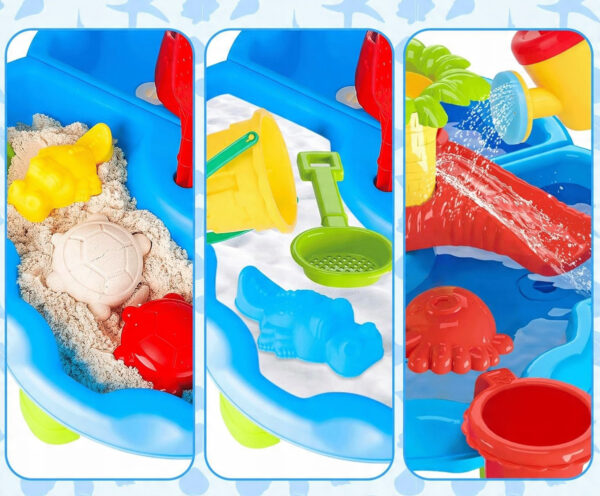 WOOPIE Stolik Wodny 2w1 Piaskownica z Krzesełkiem Aquapark z Delfinem - 005