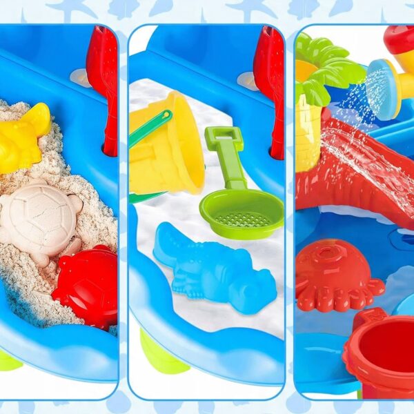 WOOPIE Stolik Wodny 2w1 Piaskownica z Krzesełkiem Aquapark z Delfinem - 005
