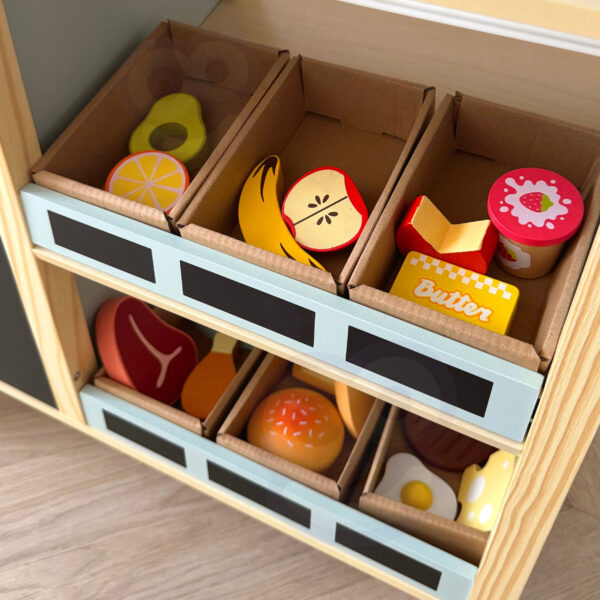 WOOPIE GREEN Duży Wielofunkcyjny Sklepik 5w1 Stragan Supermarket Restauracja Kawiarnia Kuchnia 73 el - 013