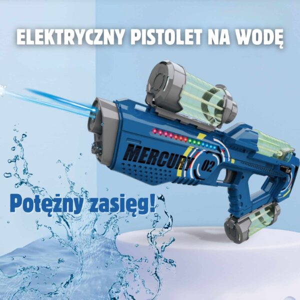 WOOPIE Pistolet na Wodę Elektryczny Automatyczny Merkury - 006