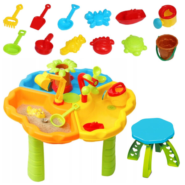 WOOPIE Stolik Wodny z Krzesełkiem 2w1 Piaskownica - 002