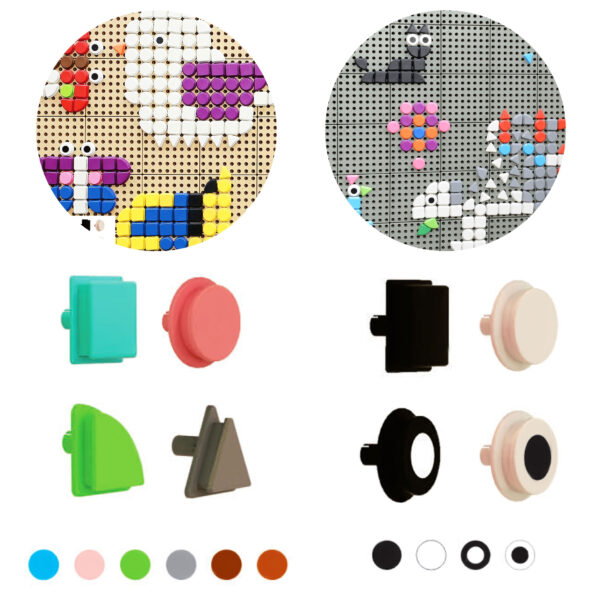 MASTERKIDZ Geometryczne Elementy Tablic 256 szt - 001