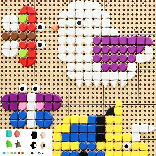 MASTERKIDZ Geometryczne Elementy Tablic 256 szt - 003