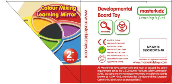 MASTERKIDZ Tablica Edukacyjna Lustro Nauka Mieszania Kolorów - 007