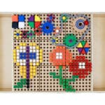 MASTERKIDZ Drewniany Stół Edukacyjny + AKCESORIA STEM WALL - 007