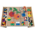 MASTERKIDZ Drewniany Stół Edukacyjny + AKCESORIA STEM WALL - 008