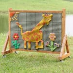 MASTERKIDZ Drewniana Ściana Tablica XXL Naukowa Kreatywna STEM WALL Outdoor - 002