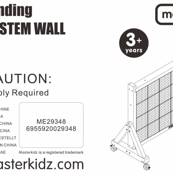 MASTERKIDZ Drewniana Ściana Tablica XXL Naukowa Kreatywna STEM WALL Outdoor - 006