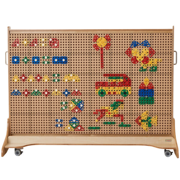 MASTERKIDZ Zestaw Geometrycznych Kształtów Klocków do Paneli Ściennych STEM 260 el. - 006