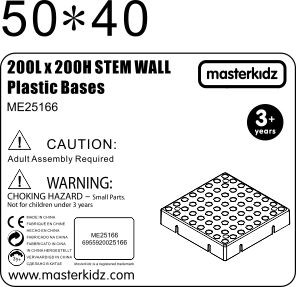 MASTERKIDZ Panel Ścienny Tablica Naukowa Kreatywna STEM 20x20 cm Bez Panelu Montażowego - 003