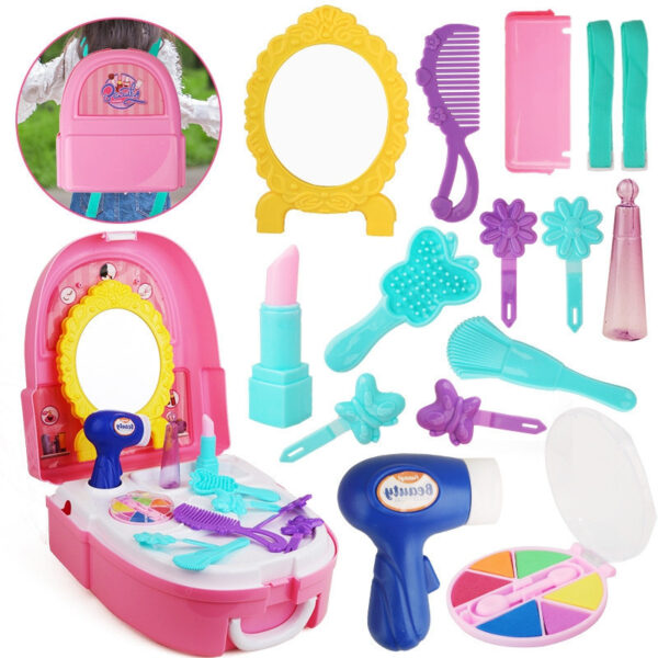 WOOPIE Zestaw Małej Księżniczki w Plecaku Toaletka 19 el. - 001