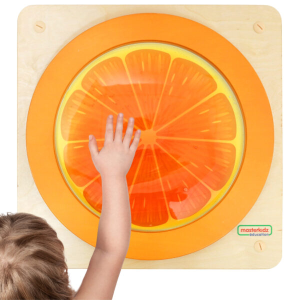MASTERKIDZ Tablica Edukacyjna Sensoryczna Pomarańcza - 001