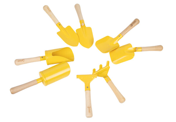 CLASSIC WORLD EDU Zestaw Metalowych Narzędzi do Piasku i Ogrodu 8 szt. - 001