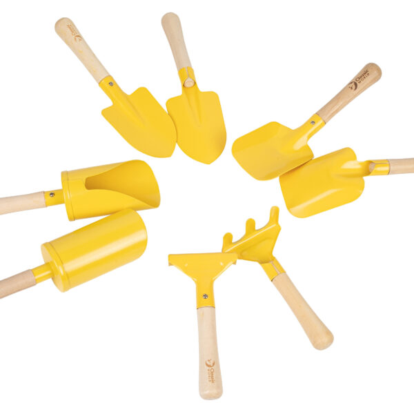 CLASSIC WORLD EDU Zestaw Metalowych Narzędzi do Piasku i Ogrodu 8 szt. - 001