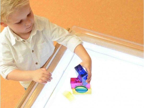 MASTERKIDZ Akrylowy Pojemnik Do Zabawy Wodą i Piaskiem - Kwadratowy - 004