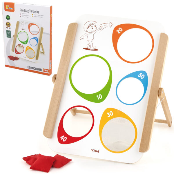 VIGA Drewniana Gra Zręcznościowa Rzut Do Celu Certyfikat FSC - 001