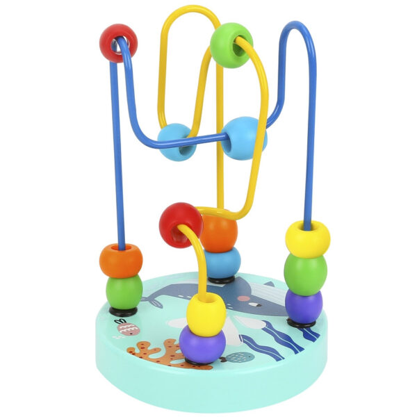 TOOKY TOY Drewniana Edukacyjna Pętla Motoryczna Labirynt Przeplatanka - 003