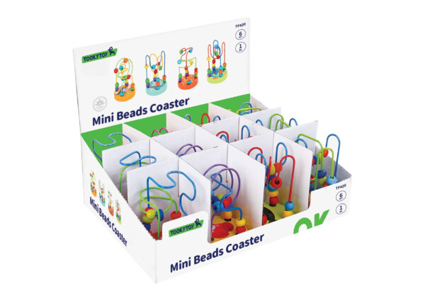 TOOKY TOY Drewniana Edukacyjna Pętla Motoryczna Labirynt Przeplatanka - 006