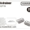 MASTERKIDZ Zestaw 2 Metalowe Kosze Szuszarka Do Naczyń Do Kuchni Dla Dzieci - 002