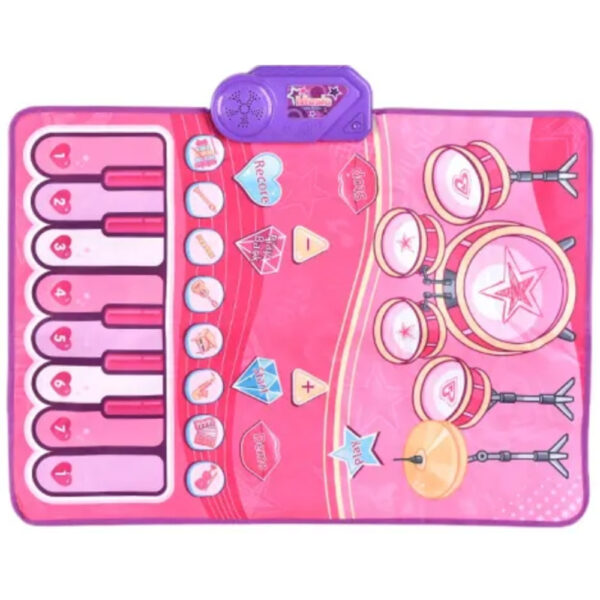 WOOPIE Duża Mata Muzyczna 2w1 Perkusja Interaktywna Pianino - 006