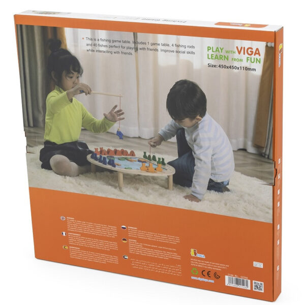 VIGA Drewniana Gra Łowienie Rybek FSC - 013