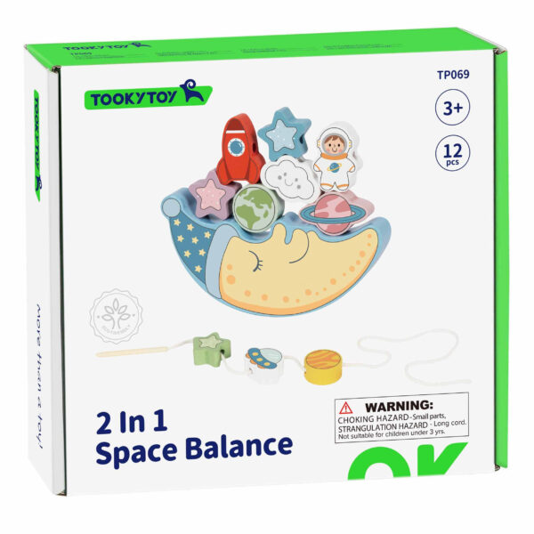 Śpiący Księżyc Gra Balansująca 2w1 Drewniana 3+ - TOOKY TOY - 014
