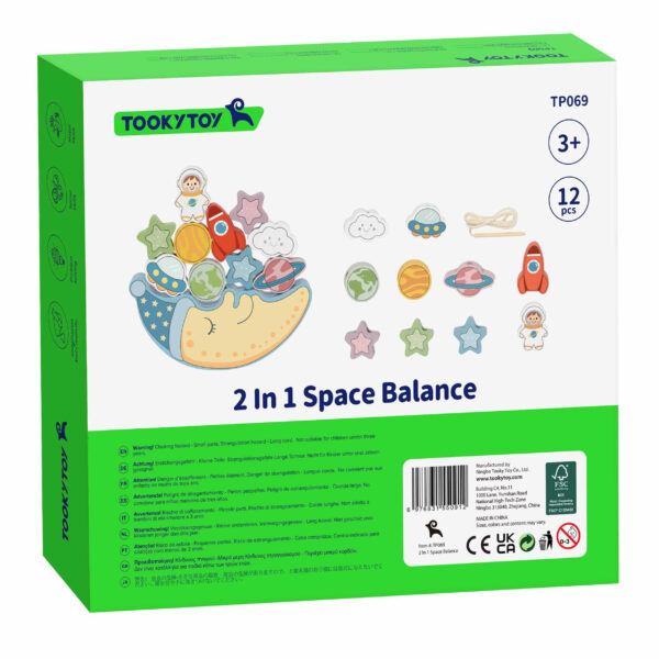Śpiący Księżyc Gra Balansująca 2w1 Drewniana 3+ - TOOKY TOY - 015
