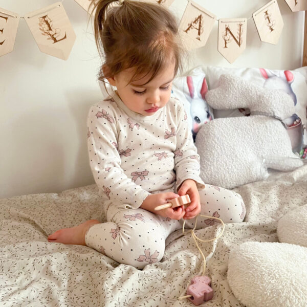 WOOPIE GREEN Drewniana Nawlekanka Klocki Przeplatanka ZOO Montessori 13 el. - 004