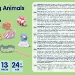 Drewniana przeplatanka Montessori nawlekanka zwierzęta ZOO - Woopie - 016