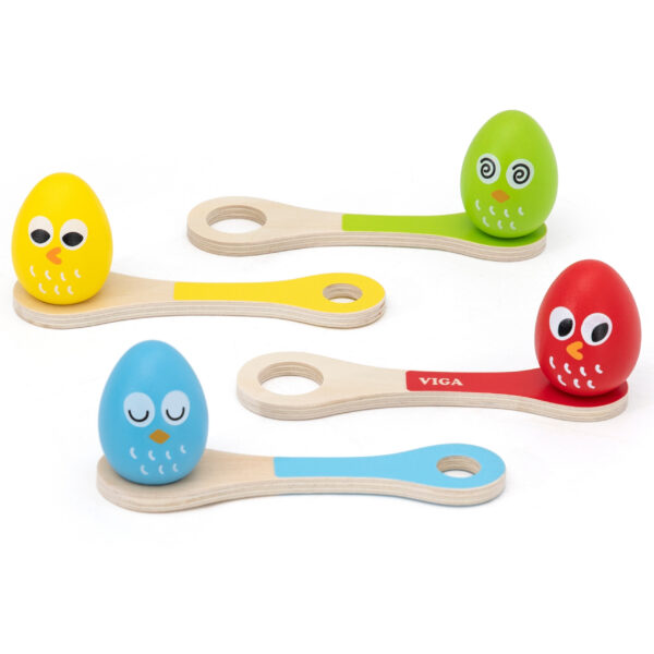 VIGA Bieg z Jajkiem na Łyżce dla Dzieci Gra Zręcznościowa Zespołowa - 001 VIGA Bieg z Jajkiem na Łyżce dla Dzieci Gra Zręcznościowa Zespołowa - 001