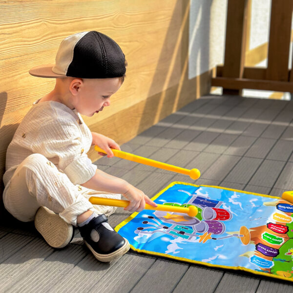 WOOPIE Mata Muzyczna Zwierzątka Interaktywne Pianino I Perkusja 2w1 - 007