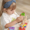 VIGA Drewniane klocki z sorterem kształtów Montessori - 005
