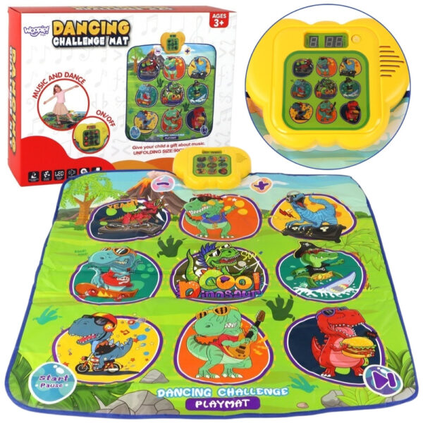 WOOPIE Mata Muzyczna Dinozaury Zręcznościowa Gra Taneczna - 001