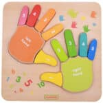 MASTERKIDZ Edukacyjna Tabliczka Drewniana Liczenie Na Palcach - 001