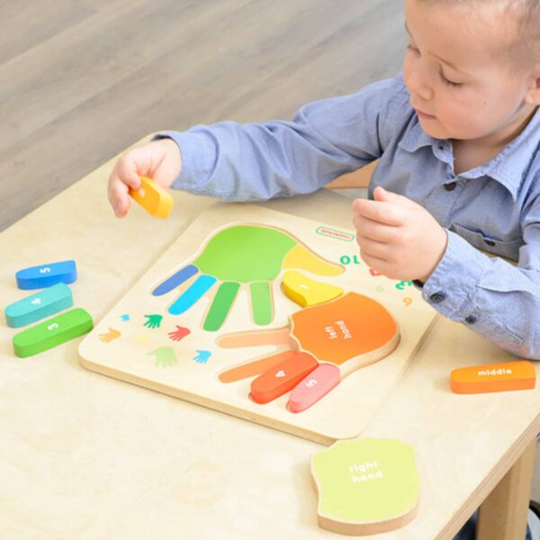 MASTERKIDZ Edukacyjna Tabliczka Drewniana Liczenie Na Palcach - 002