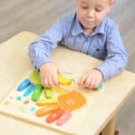 MASTERKIDZ Edukacyjna Tabliczka Drewniana Liczenie Na Palcach - 003
