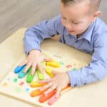 MASTERKIDZ Edukacyjna Tabliczka Drewniana Liczenie Na Palcach - 004
