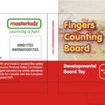 MASTERKIDZ Edukacyjna Tabliczka Drewniana Liczenie Na Palcach - 007