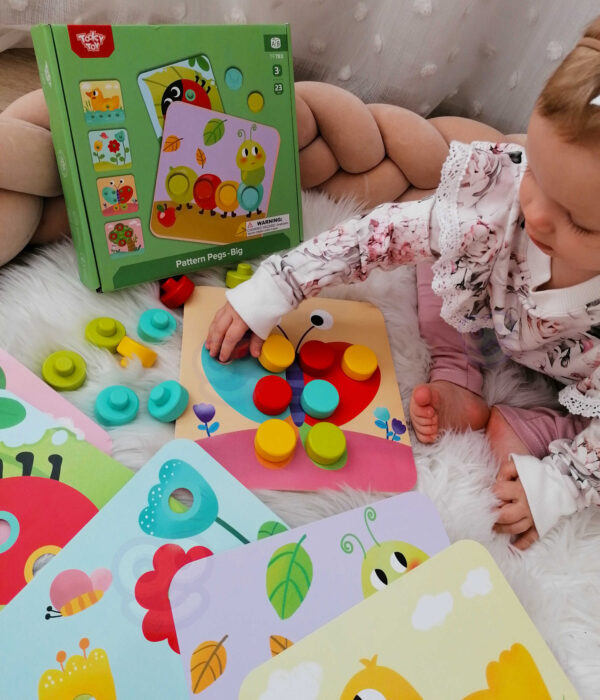 TOOKY TOY Układanka Klocki dla Dzieci Zwierzęta Dopasuj Nauka Kształtów Kolorów + Plansze - 004