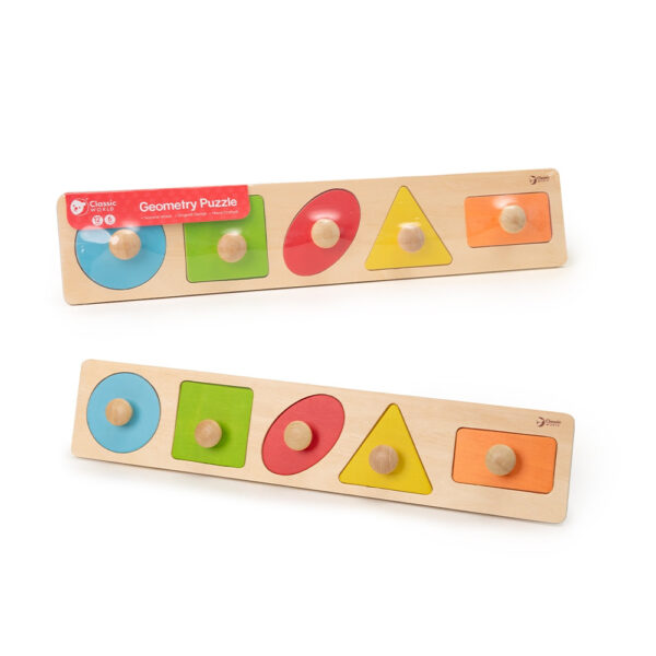 CLASSIC WORLD Układanka MONTESSORI dla Dzieci Nauka Kształtów Figur Kolorów 7 el. - 004