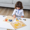VIGA Drewniane Puzzle Montessori Kogut z Pinezkami - 003