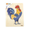VIGA Drewniane Puzzle Montessori Kogut z Pinezkami - 007