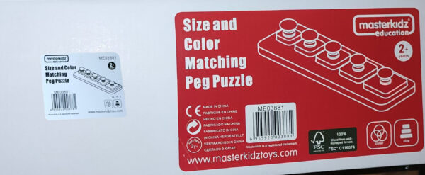 MASTERKIDZ Układanka Nauka Rozmiarów i Kolorów Montessori - 011