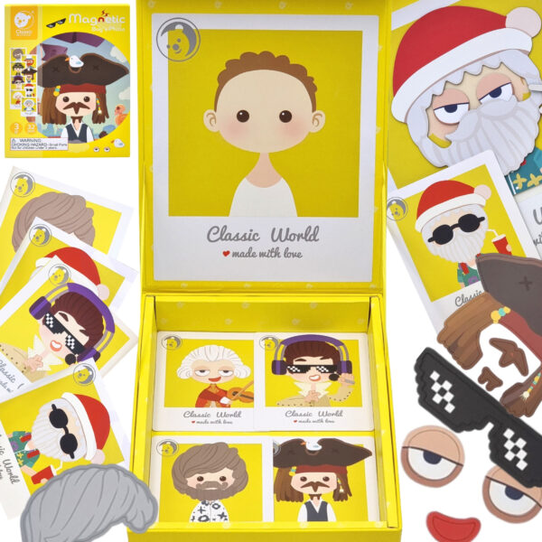 CLASSIC WORLD Układanka Magnetyczna Moda Zdjęcia Chłopcy 32 el. - 001