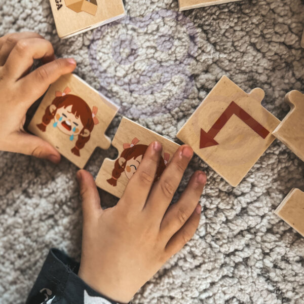 VIGA Drewniana Układanka Puzzle Przeciwieństwa - 007